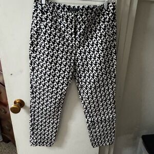 Black and White Patterned Pants